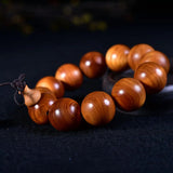 Vintage Beads 20mm Royal Wood Bracelets Thuja High Oil Density Beads Bracelet