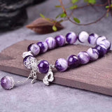 Natural Crystal Bracelet for Women - Dream Purple