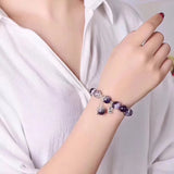 Natural Crystal Bracelet for Women - Dream Purple