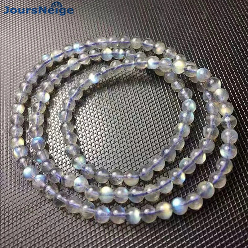 Gray Moonlight Stone Bracelets 108 Buddha Beads Necklace
