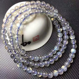 Gray Moonlight Stone Bracelets 108 Buddha Beads Necklace