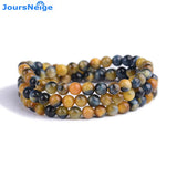 Multi-Color Tiger Eye Stone Bracelet 8mm Beads Round Crystal Lucky Men Women