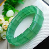 Natural Green Dongling Stone Bracelets Lucky for Men Women
