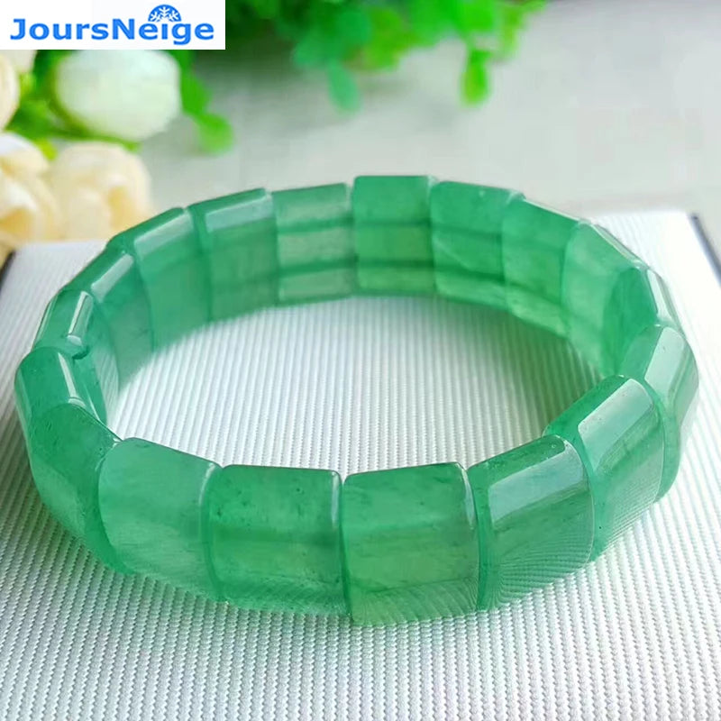 Natural Green Dongling Stone Bracelets Lucky for Men Women