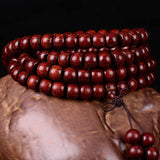 108 Beads Natural Sandalwood Bracelets Old Material Tibet Jewelry