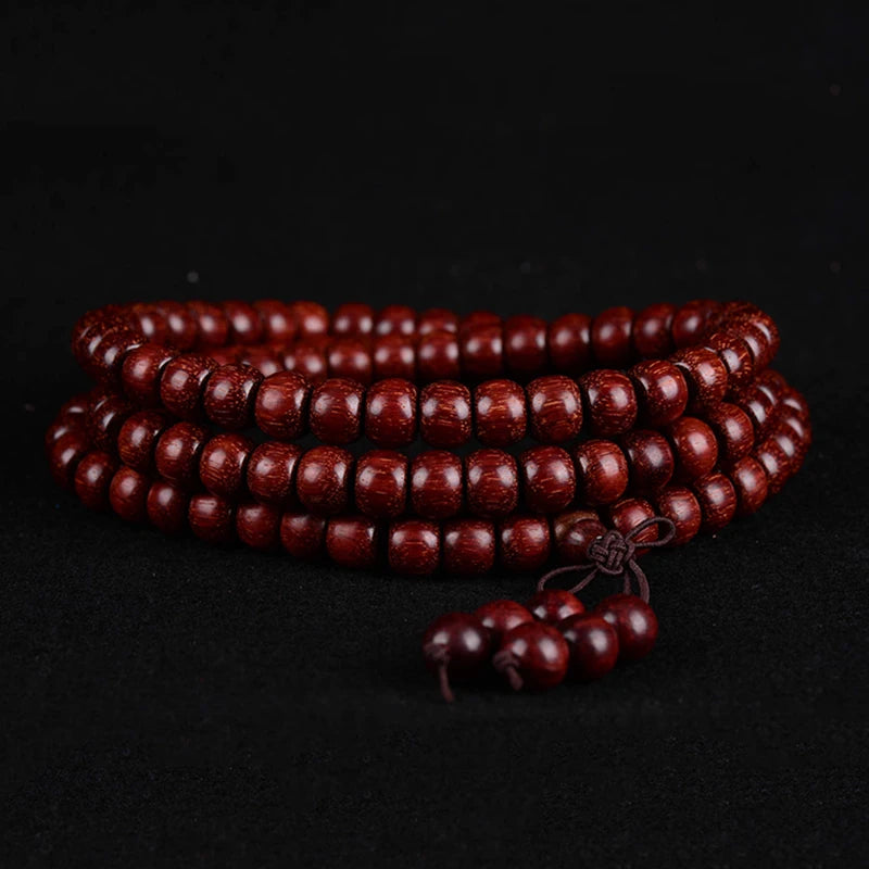 108 Beads Natural Sandalwood Bracelets Old Material Tibet Jewelry