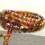 Peacock Dragonic Stone Bracelets 108 Beads 6mm Round Crystal Multilayer Jewelry