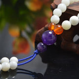 Tridacna Beads Purple Crystal Bracelet Evil Spirits Lucky