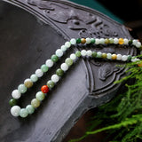 Natural Stone Necklace Round Beads Tower Chain Lucky Mother Jewelry