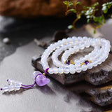 Crystal Bead Bracelet with Gourd Pendant for Women