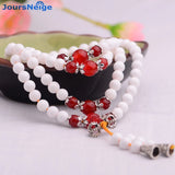 Tridacna Shell Bracelet 108 Buddha Beads Necklace Lucky Women Multilayer Jewelry