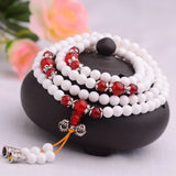 Tridacna Shell Bracelet 108 Buddha Beads Necklace Lucky Women Multilayer Jewelry