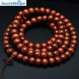 Natural Zambia Blood Sandalwood Bracelet Smooth Pattern Buddha Wood Bracelets