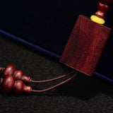 Red Sandalwood Bracelets 108 Buddha Beads 8mm Smooth Pattern Men Jewelry