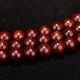 Red Sandalwood Bracelets 108 Buddha Beads 8mm Smooth Pattern Men Jewelry