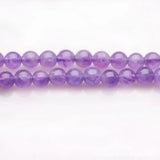 Purple Natural Crystal Buddha Beads Necklace Bracelet