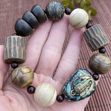 Vietnam Wooden Bracelet Nipper Beads Buddha Prayer Wood High Density
