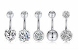 Joyagift Belly Button Rings Surgical Steel Navel Piercings Jewelry
