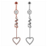 Joyagift Belly Button Rings Surgical Steel Navel Piercings Jewelry