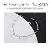 Bohemian Crystals from Austria Heart Charm Bracelets