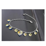 Bohemian Crystals from Austria Heart Charm Bracelets