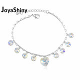 Bohemian Crystals from Austria Heart Charm Bracelets