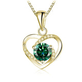 1CT Moissanite Heart Necklace S925 Silver Diamond Pendant
