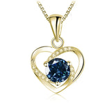 1CT Moissanite Heart Necklace S925 Silver Diamond Pendant
