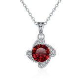 JoyceJelly 1ct 8 Hearts & 8 Arrows Moissanite Necklace S925 Sterling Silver