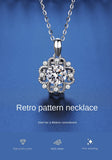 925 Sterling Silver Pendant with 1ct D Moissanite Stone