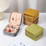 2Layers Heart Shape Leather Jewelry Box Organizador De Joyas
