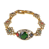 Green Austria Crystal Retro Gold-Color Big Stone Party Wedding Lucky Gift