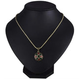 Joyme Druzy Pendants Gold Long Clip Earrings Flower Acrylic Colar Party