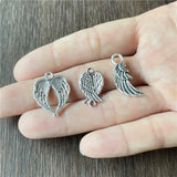 180pcs Angel Wings Pendant for Jewelry Making DIY Bracelet Necklace
