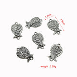 180pcs Angel Wings Pendant for Jewelry Making DIY Bracelet Necklace