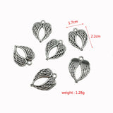 180pcs Angel Wings Pendant for Jewelry Making DIY Bracelet Necklace