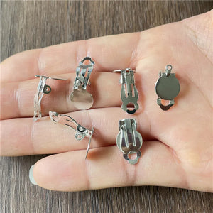 Ju Yuan 180pcs Non-Pierced Ear Clip Earrings for DIY Jewelry Making