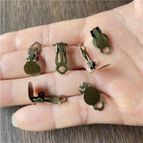 Ju Yuan 180pcs Non-Pierced Ear Clip Earrings for DIY Jewelry Making