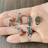 Ju Yuan 180pcs Non-Pierced Ear Clip Earrings for DIY Jewelry Making