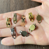 Ju Yuan 180pcs Non-Pierced Ear Clip Earrings for DIY Jewelry Making