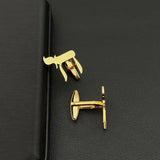 Judaism Chai Symbol Cufflinks for Mens Wedding Gift