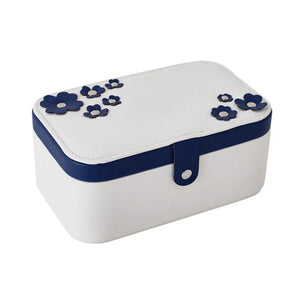 European PU Leather Jewelry Boxes Princess Portable Storage Box Large Capacity