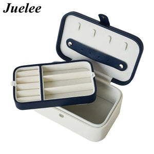 European PU Leather Jewelry Boxes Princess Portable Storage Box Large Capacity