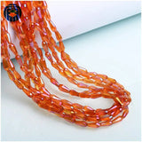 JuleeCrystal 4x10mm Drop Beads 70PCS Glass Beads Jewelry Making DIY