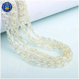 JuleeCrystal 4x10mm Drop Beads 70PCS Glass Beads Jewelry Making DIY
