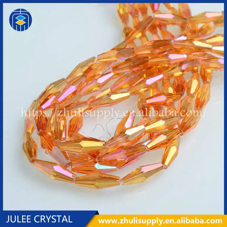 JuleeCrystal Multicolor Glass Bicone Beads for Bracelet