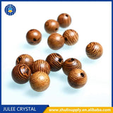 8mm JuleeCrystal Natural Wood Beads