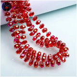 10mm Crystal Beads 25Pcs Faceted Glass Spacer Loose Beads
