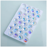 Juleecrystal 14mm Snow Shape Crystal Beads for Necklace