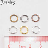Copper Open Jump Rings Mixed 6 Colors Jewelry Making Set